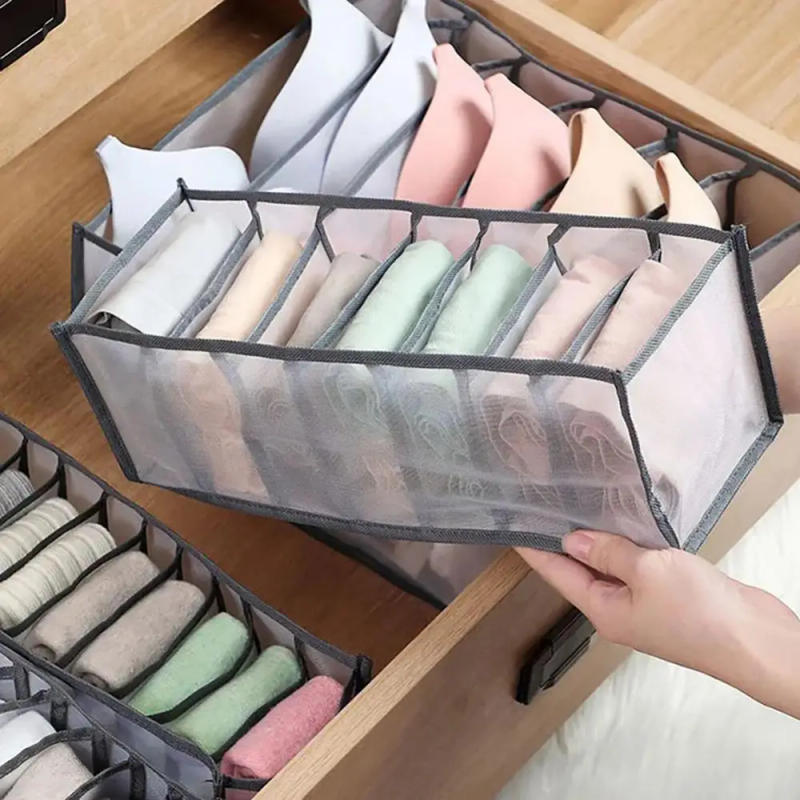 Description Picture 2 of itemUnderwear Organizer Convenient Store Divide Organize Bra Storage Container Scarves Divider Box Tidy Efficient Drawer Organizer