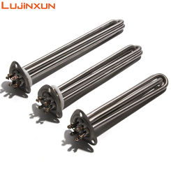 LUJINXUN Triangle Flange 63mm Electric Heating Element 12KW/6KW/9KW 201SS Water Heater Tube for Dishwasher Water Tank