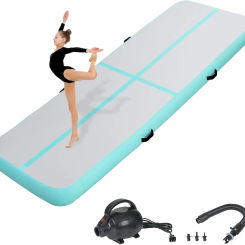 Air Gymnastics Track Tumbling Mat/Inflatable Air Gymnastics Mat Training Mats Gymnastics Tracks for Home Use/Training with Pump