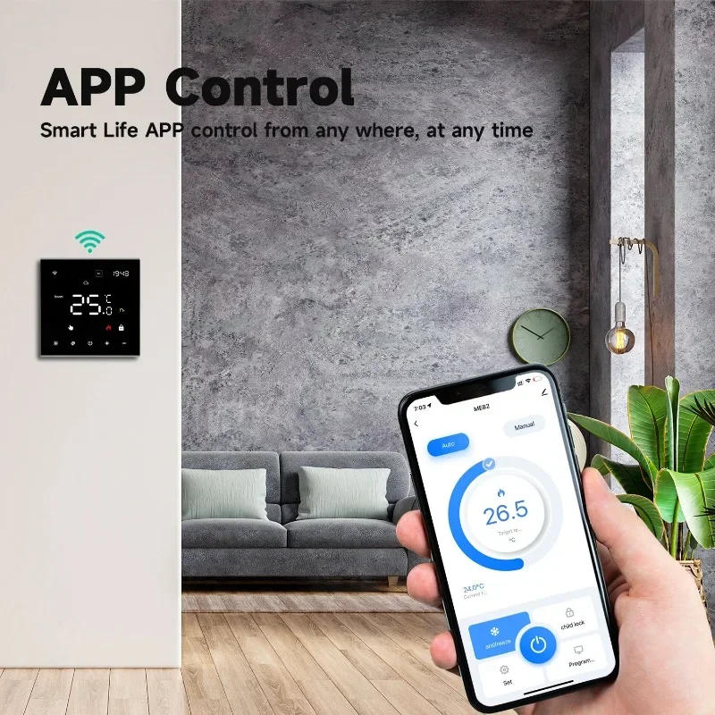 Description Picture 5 of item2024 New Tuya WiFi Smart Thermostat Water Electric Gas Boiler Temperature Controller for Alexa Google Home Alice Smartthing