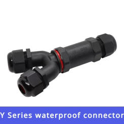 Y-type wire plug 2pin 3pin 4pin 5pin waterproof cable connector IP68 gland sleeve connectors 3-way quick tee connector