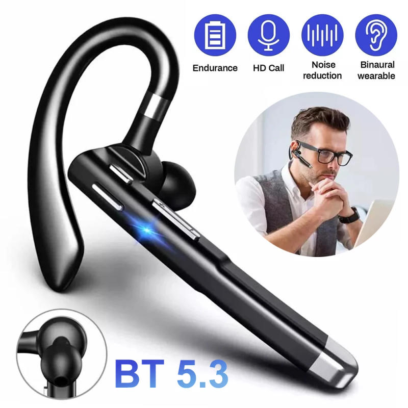 Description Picture 4 of itemNewest Wireless Headphones Business Bluetooth v5.3 Earphones Hands-free Call Mic Noise Cancelling Headset Earbuds for Driving