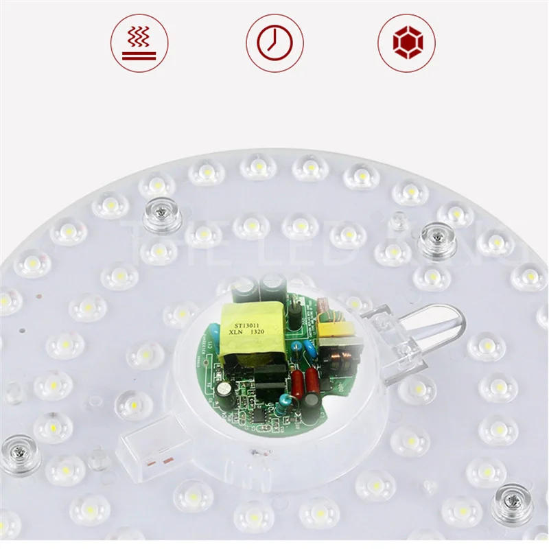 Description Picture 4 of itemLED PANEL Circle Ring Light SMD2835 12W 18W 24W 36W 50W LED Round Square Ceiling decoration Ceiling Lamp AC 220V LED downlight