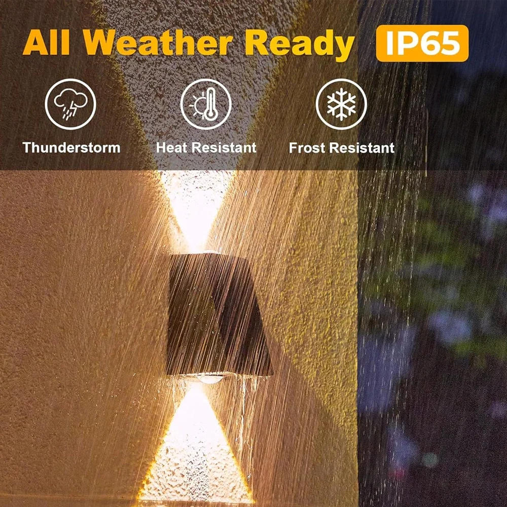 Description Picture 4 of itemSolar Wall Lamp Outdoor Waterproof LED Solar Lights Up And Down Luminous Lighting For Garden Balcony Yard Street Decor Lamps