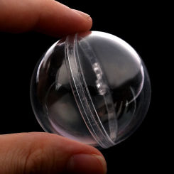 4/5/7/8cm Christmas Transparent Ball Plastic Christmas Trees Open Ball Box Bauble Ornament Wedding Gift Present Party Home Decor