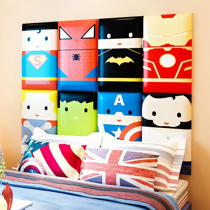 Description Picture 5 of itemBed Headboard Boy Childern Bedroom Furniture Wall Decoration Sticker Anti-collision Panels Cabecero Cama Head Board Tete De Lit