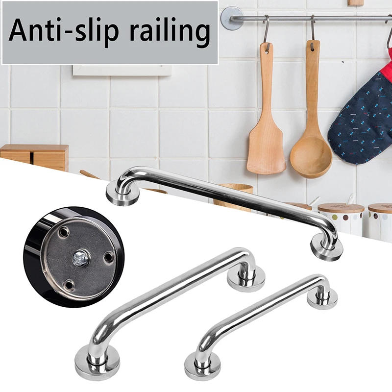 Description Picture 2 of item30/40/50cm Shower Safety Support Handle Stainless Steel Bathroom Tub Toilet Handrail Grab Bar Towel Rack Household Accessories