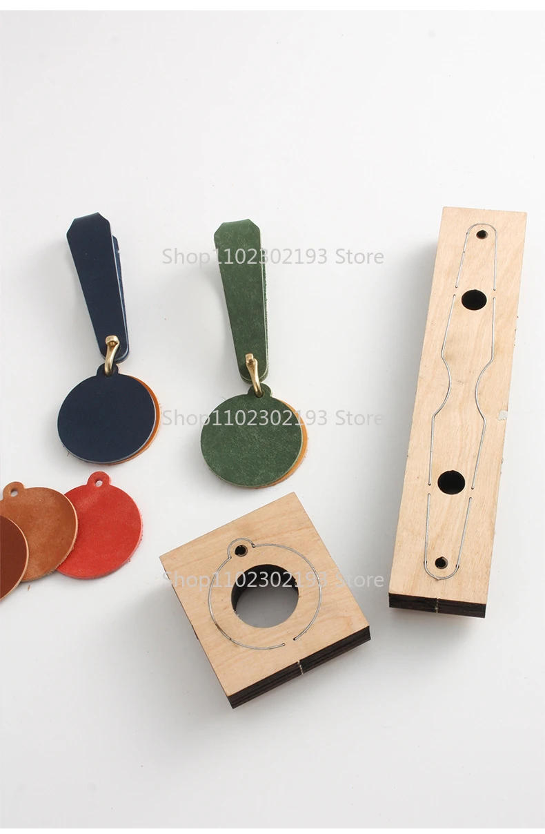 Description Picture 5 of itemLeather Craft DIY Key Chain Steel Blade Die Cut Steel Punch tool Pendant Cutting Mold Wood Dies Cutter Template Leather Crafts