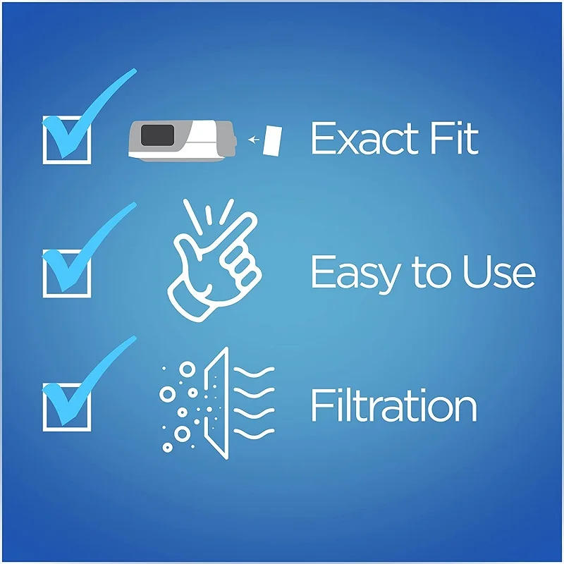 Description Picture 4 of item20/40/60/80PCS  Disposable Felt Pollen air Filter CPAP Filter Supplies Fits ResMed Airsense 11, Series Machines