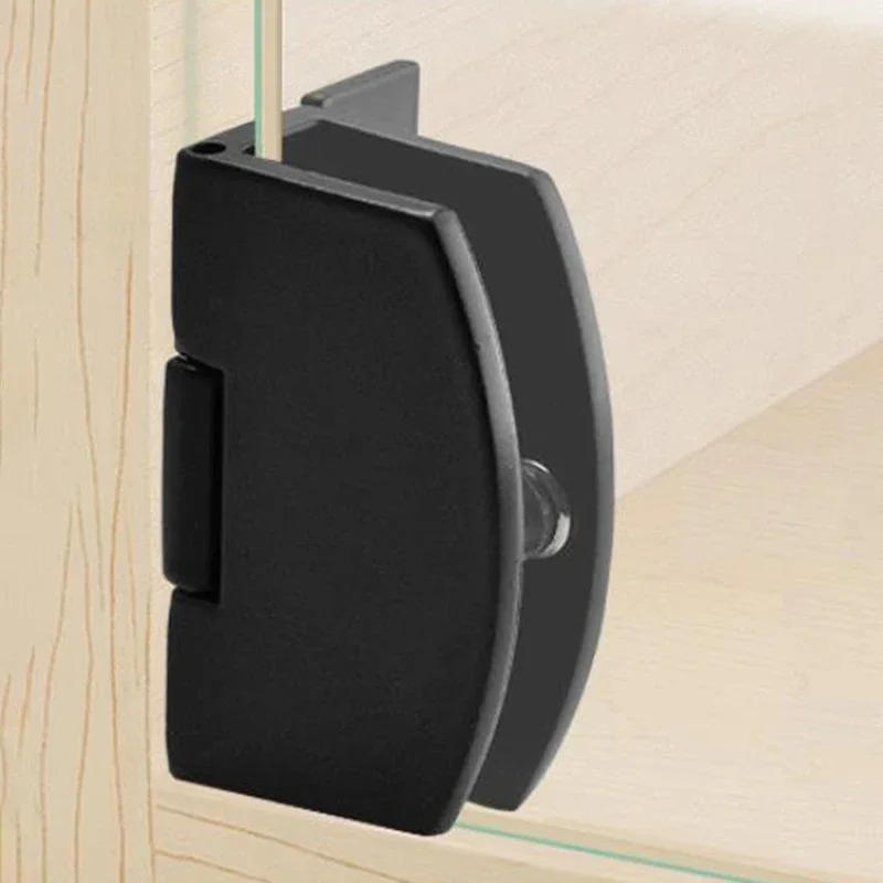 Description Picture 6 of itemGlass Cabinet Door Hinge With Screws Cupboard Display Cabinet Gate Clamp Hinges              Furniture Hardware  For 5-8mm Glass