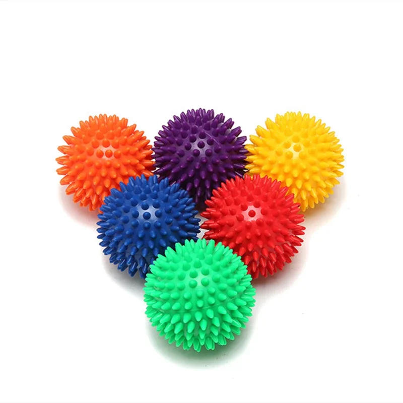 Description Picture 6 of item7cm Fitness Physiotherapy PVC Ball Hard Spiked Massage Ball Relieve Plantar Fasciitis Portable Equipment Body Building Sports
