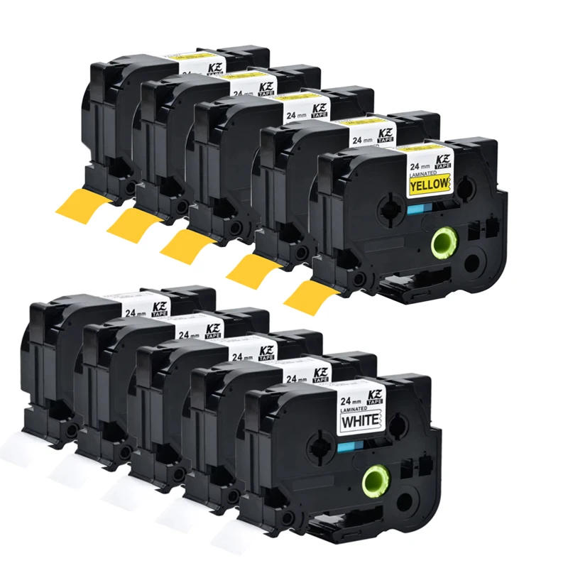 Description Picture 3 of item10PCS 251 24mm Label Tape Laminated Compatible Brother TZe-251 TZ-251 Black on White Tape for P-Touch D600 P710BT P700