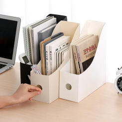 Desktop File Folder Book Magazine Holder Desk Document Paper Vertical Storage Organizer Stand Shelf Rack Home Office Storage
