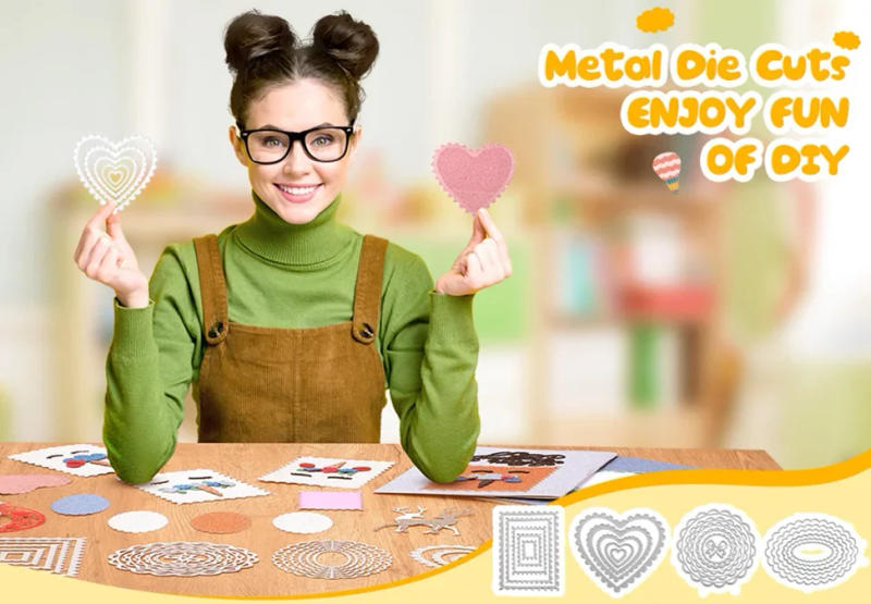 Description Picture 2 of itemNew The Forest Realm Flower Clear Stamps Cut Die for DIY Scrapbook Diary Decoration Template Stencil Supplies Make Card 2024