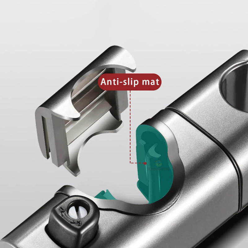 Description Picture 3 of itemUniversal 20~25mm Shower Head Holder ABS Plastic Shower Slide Rail Bar Adjustable Clamp Holder Bracket Bathroom Accessories