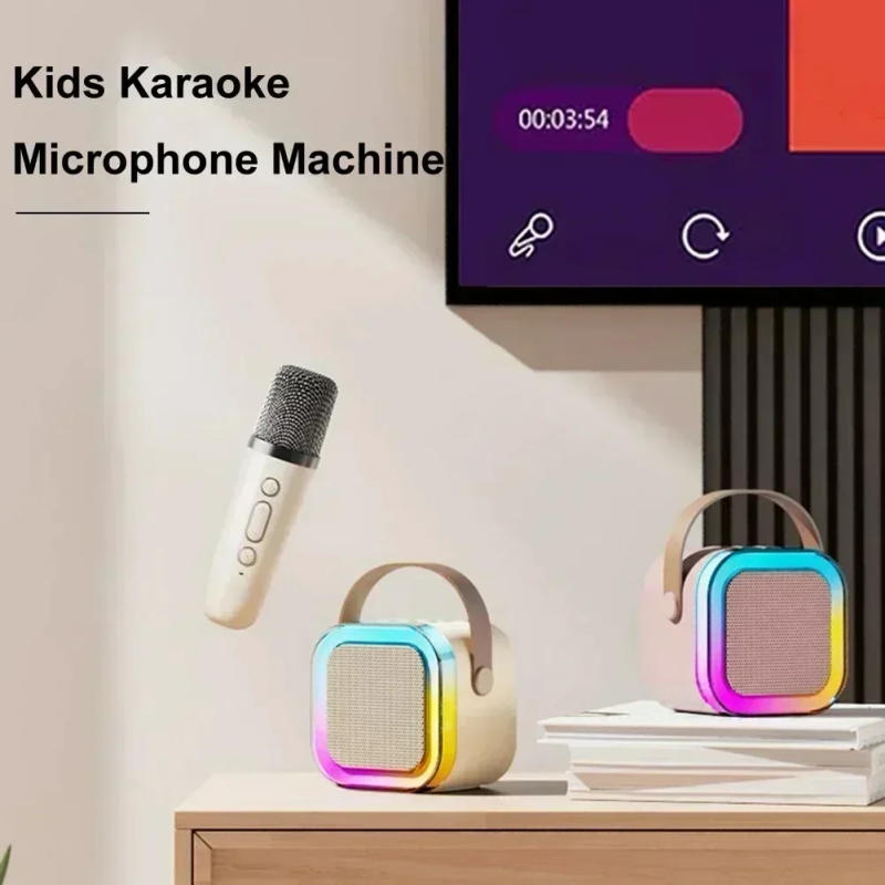 Description Picture 5 of itemBluetooth K12 Karaoke Machine Portable 5.3 PA Speaker System with 1-2 Wireless Microphones Home Family Singing Children's Gifts
