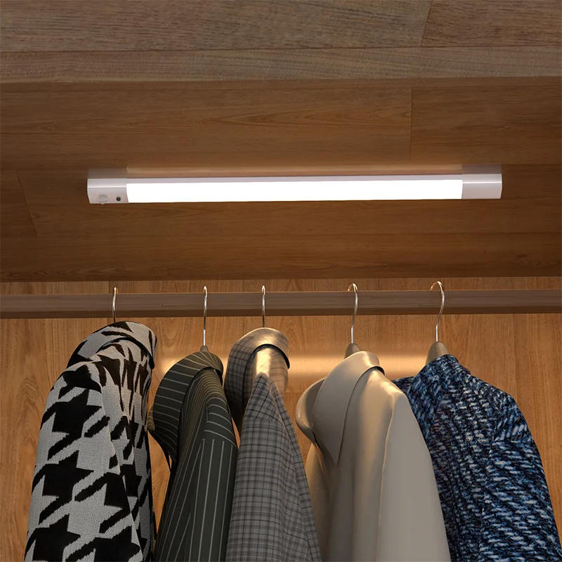 Description Picture 4 of itemUSB Rechargeable Motion Sensor LED Night Light Wireless Cabinet Lamp for Bedroom Kitchen Wardrobe Indoor Long Strip Tube Light