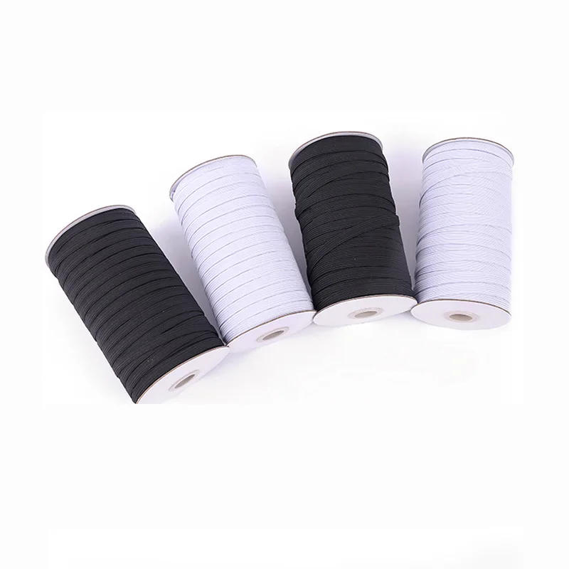 Description Picture 6 of item30/90/180meters Elastic Bands White and Black 6/8/10/12/15/20mm Polyester Elastic Bands for Clothes Garment Sewing Accessories