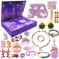 Christmas Advent Calendar Gift Box Dream World Anime Figures UnicornS Surprise Model Dolls Kids Toys Girls Ornaments Haheadwear