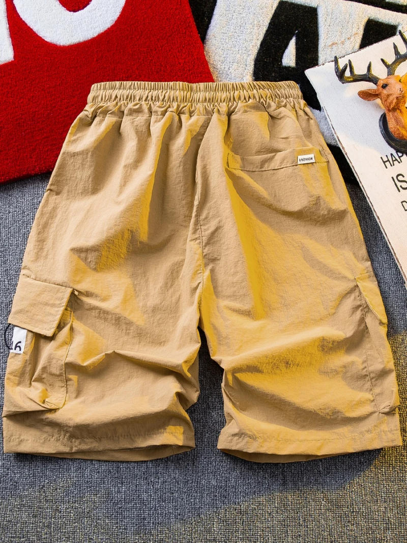 Description Picture 6 of itemSummer Thin Ice Silk Quick-drying Shorts Men's Workwear Loose Casual High Street Personality Five-point Pants Male Sportswear