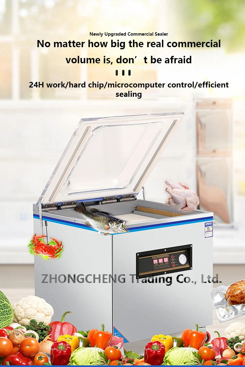 Description Picture 3 of itemZK-300 Commercial Vacuum Food Sealing Household Vacuum Sealing Machine Film Sealing Machine Vacuum Packaging Machine
