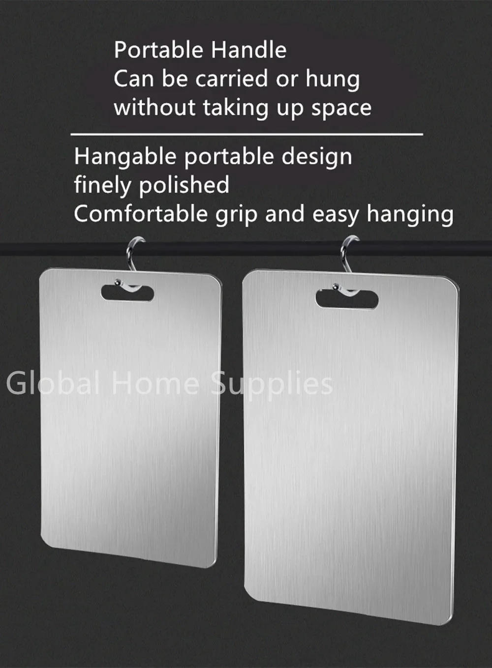 Description Picture 3 of itemKitchen Stainless Steel Cutting Board Vegetable Meat Cutting Board Chopping Block Kitchen Accessories Fruit Tool