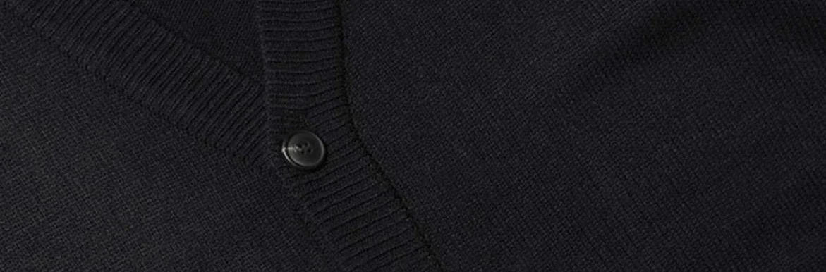 Description Picture 3 of itemCardigan Knitted Sweaters for Men No Hoodie V Neck Solid Color Man Clothes Plain Street Ugly Cotton S Japanese Retro Sheap Old A