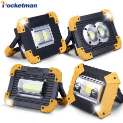 LED Portable Spotlight Work Lights Hard Light COB Flood Flashlight Waterproof Job Site Outdoor Camping Lampe High Lumen Lantern