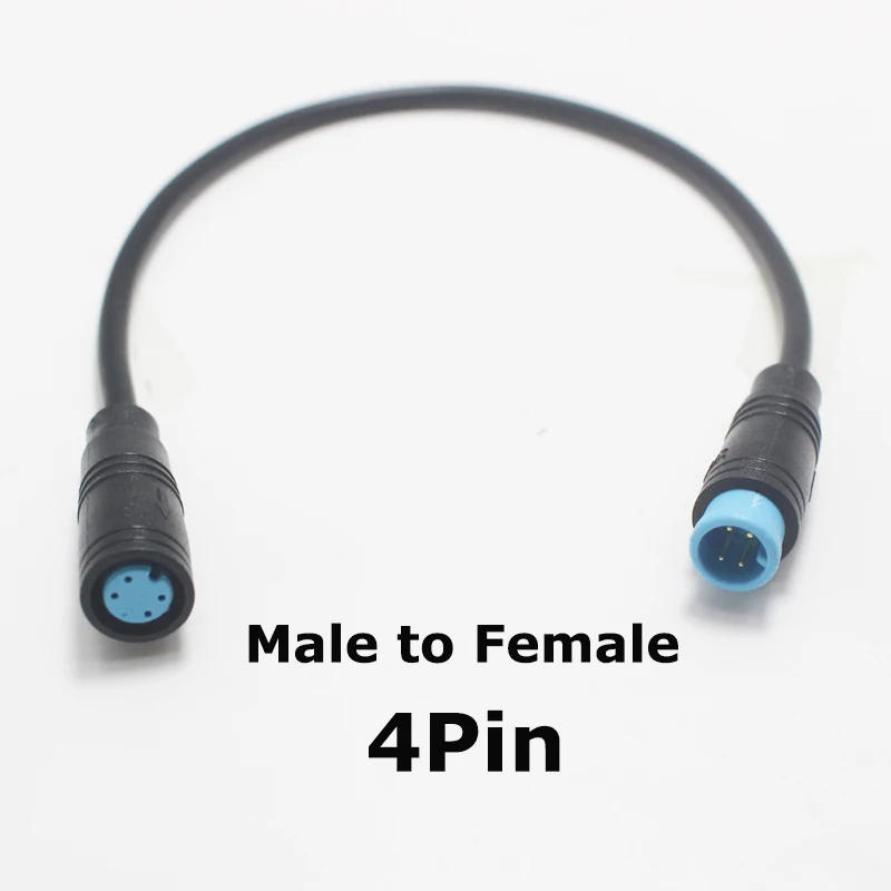 Description Picture 5 of item1Pcs 20/100cm M6 male to female Plug Extension Cable 2 3 4 5 6 Pin Electric Bicycle Waterproof for Display Copper Wire