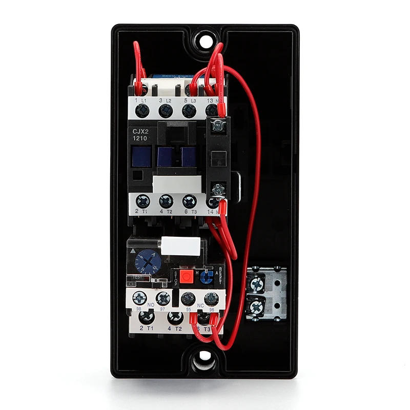 Description Picture 3 of itemMagnetic Starter LE1-D12 220V 50/60HZ 3KW/4PH Plastic Housing Motor Starting Switch QCX2(LE1)-12A Motor Protector 9-13A