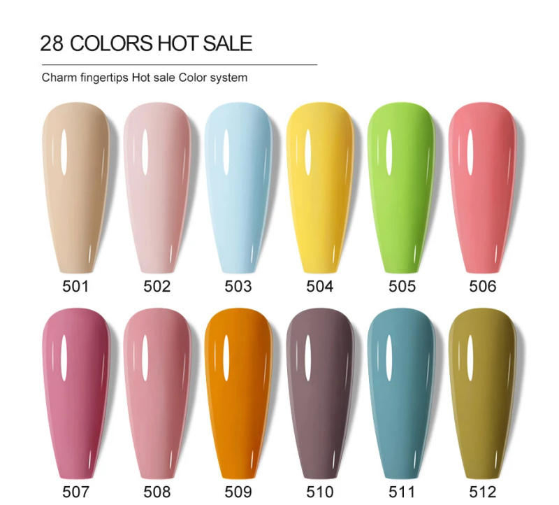 Description Picture 5 of itemClou Beaute Summer Bright Neon Color Gel Nail Polish Yellow Green Orange Red Gel Varnish Pretty Varnis Semi Permanent For Nails