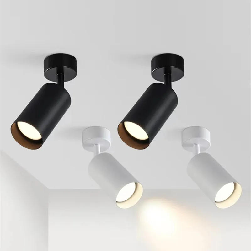 Description Picture 3 of itemLED Track Surface Mounted 360 ° Rotatable White Black Gold Ceiling Dimmable Downlight 7W/9W GU10 Bulb Replaceable Track Spotligh