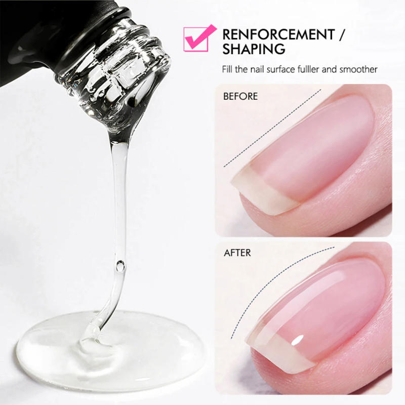 Description Picture 6 of itemCHUNSHU 6 IN 1 Extension UV Gel Polish In A bottle Builder Nail Gel Rubber Base Coat Semi Permanent Nails Art Self-leveling 15ML