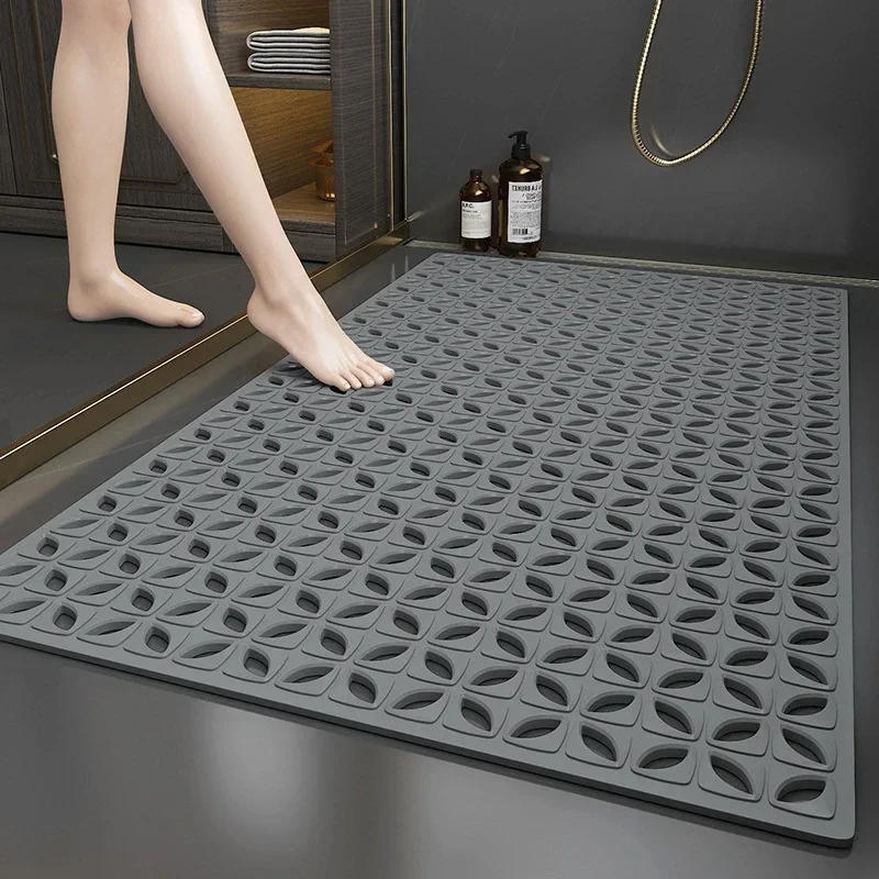 Description Picture 2 of itemEasy Clean Waterproof Mat Non-Slip Bath Mat Anti Fall Bathroom Floor Mat Household Bathroom Toilet Area Mat Shower Foot Mats