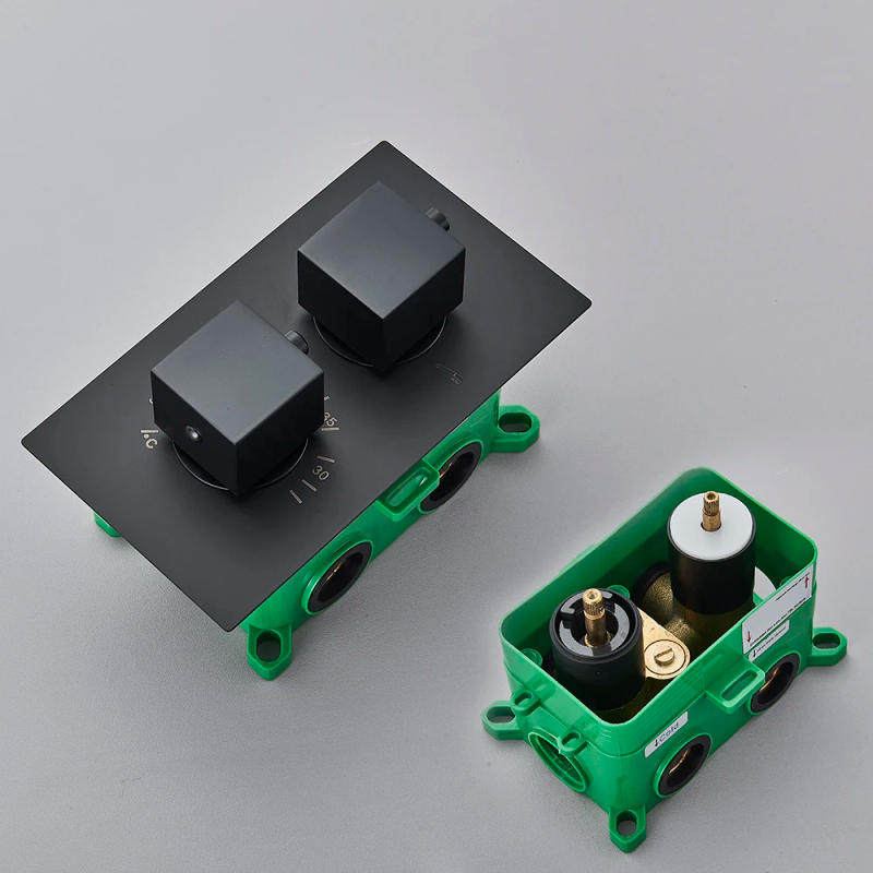 Description Picture 3 of itemThermostatic Shower Faucet 40*80cm LED Huge Rainfall Headshower with Handshower Ceiling Concealed Bathroom Shower with Embedded