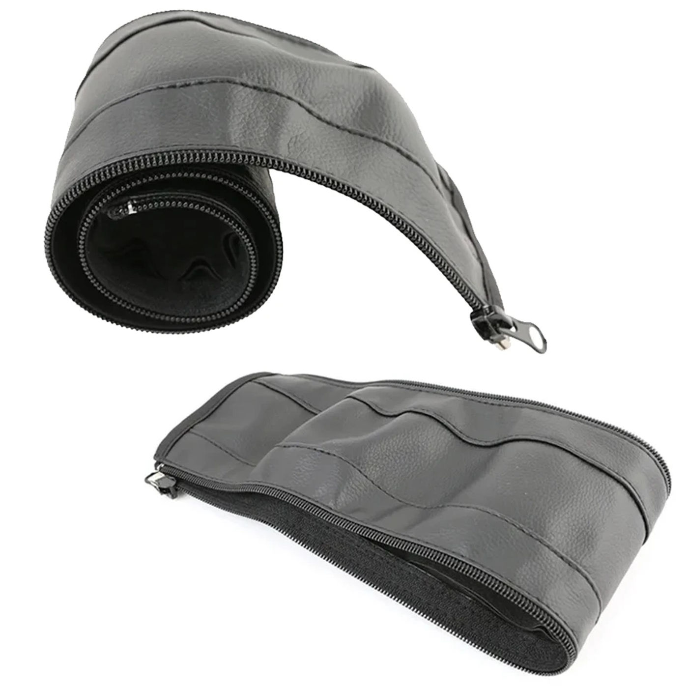 Description Picture 4 of item1pcs/2pcs Pram Armrest Handle Covers PU Leather Zipper Universal Protective Case Baby Stroller Accessories Armrests Cover