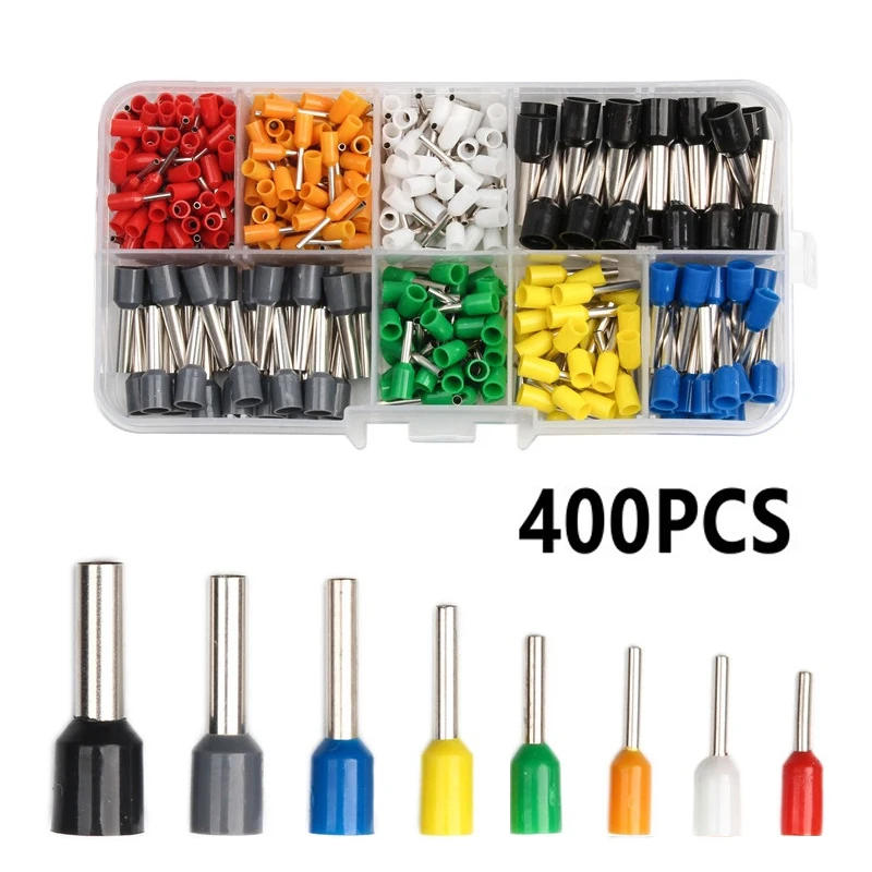 Description Picture 3 of item400PCS Crimp Terminals Electrical Tube Terminals Suit VE Tubular Block Cord End Connectors Cable Wire Connector