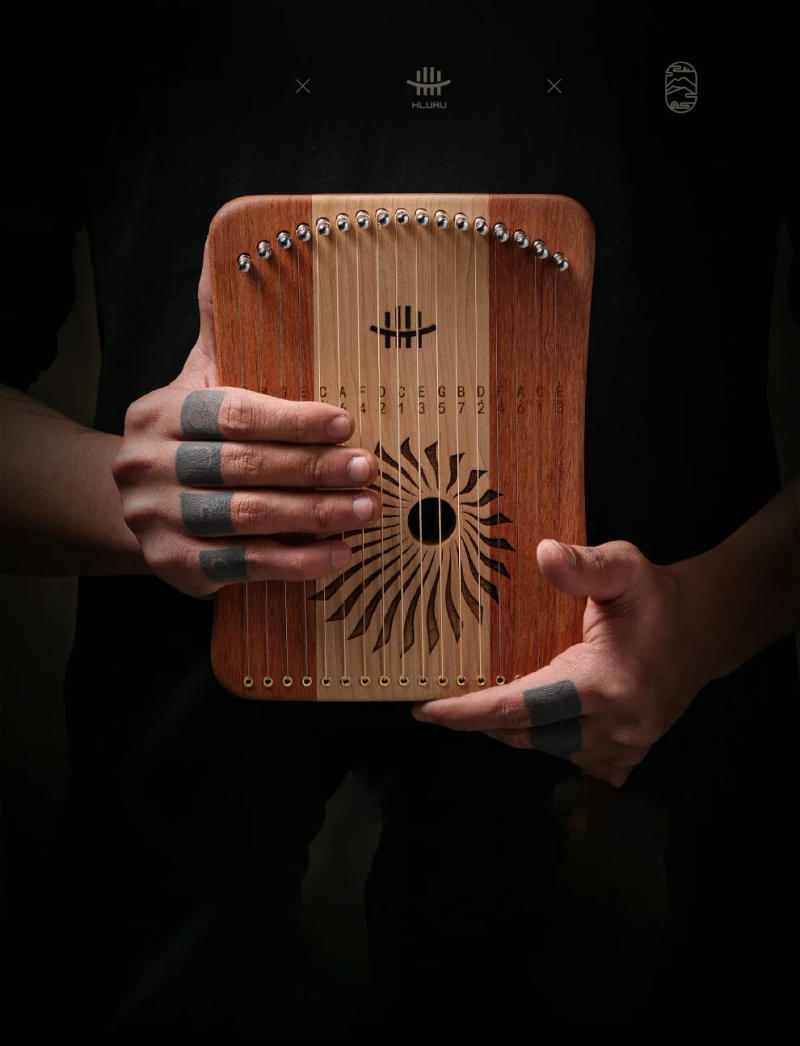 Description Picture 4 of itemHLURU 17/31 Strings Lyre Harp Held Piano Children Early Educational Music Toys Finger Playing Keyboard Instrument With Fittings