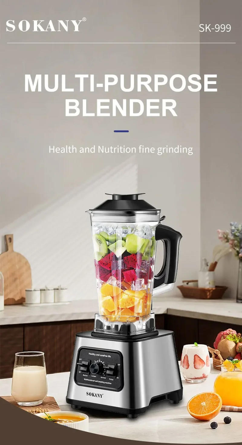 Description Picture 5 of item6000W Powerful Blender, Blender Smoothie Maker Table Blender with 2.5L Container, Professional Blender Mixer for Ice,Nut,Fruit