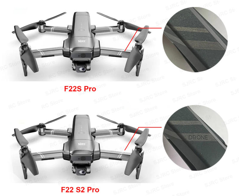 Description Picture 3 of itemSJRC F22 S2 PRO GPS Drone 4K Professional 2-Axis Gimbal EIS Camera With Laser obstacle avoidance RC Foldable Quadcopter