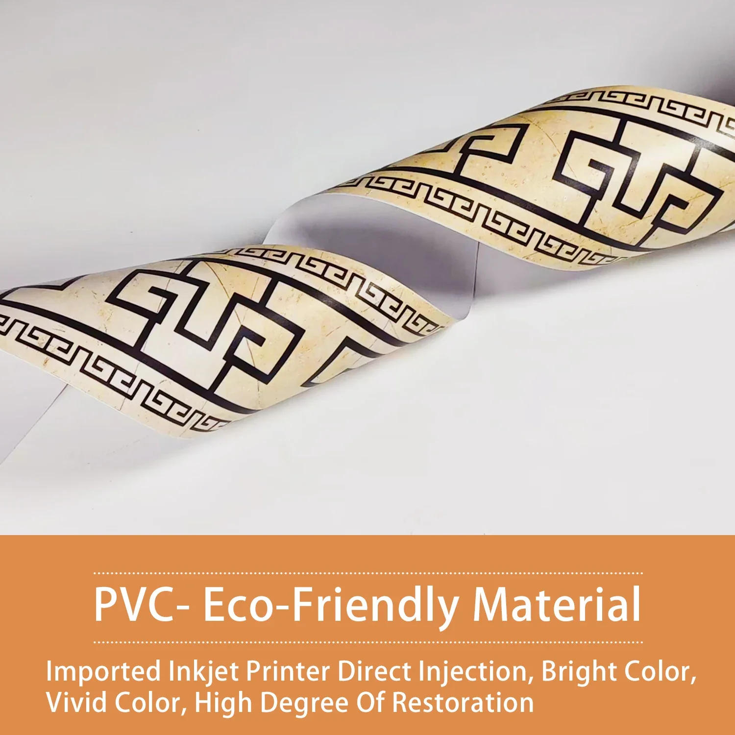 Description Picture 4 of itemRetro Floral Ceramic Wall Stickers Peel & Stick Kitchen Bathroom Backsplash Decorative Waistline Skirting Strip Art Decals