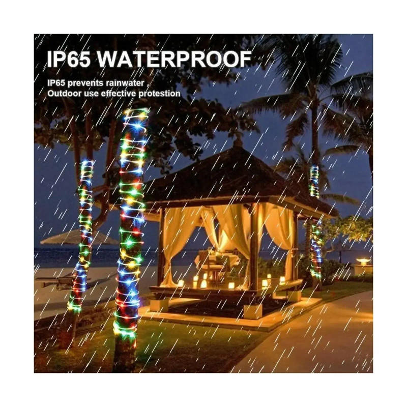 Description Picture 4 of item300Led Outdoor Solar Tube Rope Led Fairy Light Garden Christmas Decoration Xmas Wedding Garland Waterproof String Light Strip