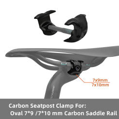 Carbon Seatpost Clamp Oval 7*9 / 7*10 mm Carbon Saddle Rail Parts Seatpost Clamp Suitable For Carbon Road Bike Use