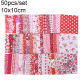 50pcs 10x10cm Red