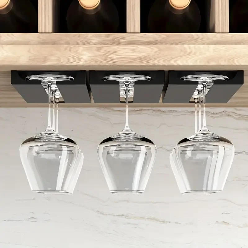 Description Picture 4 of itemUnder Cabinet Wine Glass Holder Multifunctional Stemware Rack for Kitchen Bar Storage Kitchen Storage Cabinet Storage Rack