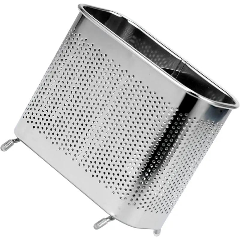 Description Picture 2 of itemStainless Steel Holder Kitchen Stainless Steel Utensil Holder Supplies Silverware Drainer Utensil Container Cutlery Organizer