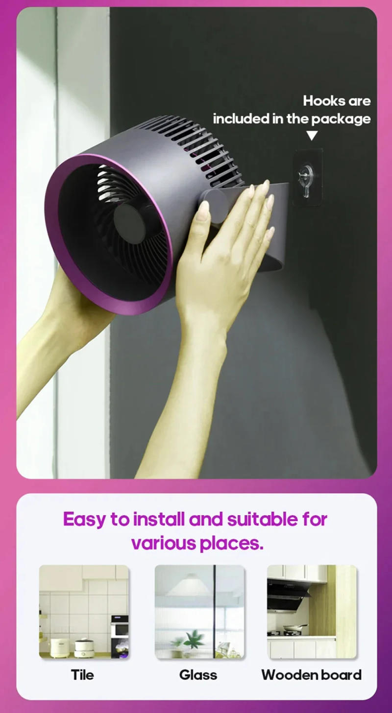 Description Picture 5 of itemMultifunctional Electric Fan Circulator Wireless Portable Home Quiet Ventilator Desktop Wall Ceiling Fan Air Cooler Ceiling Fan