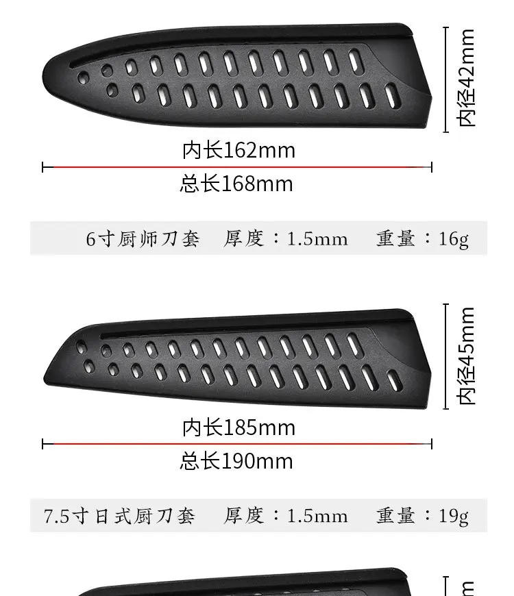 Description Picture 6 of itemKitchen Knife Sheath Black Plastic Knife Covers Knife Blade Protector Cover Guards Case Kitchen Accessories ÐºÑƒÑ…Ð¾Ð½Ð½Ñ– Ð°ÐºÑÐµÑÑƒÐ°Ñ€Ð¸