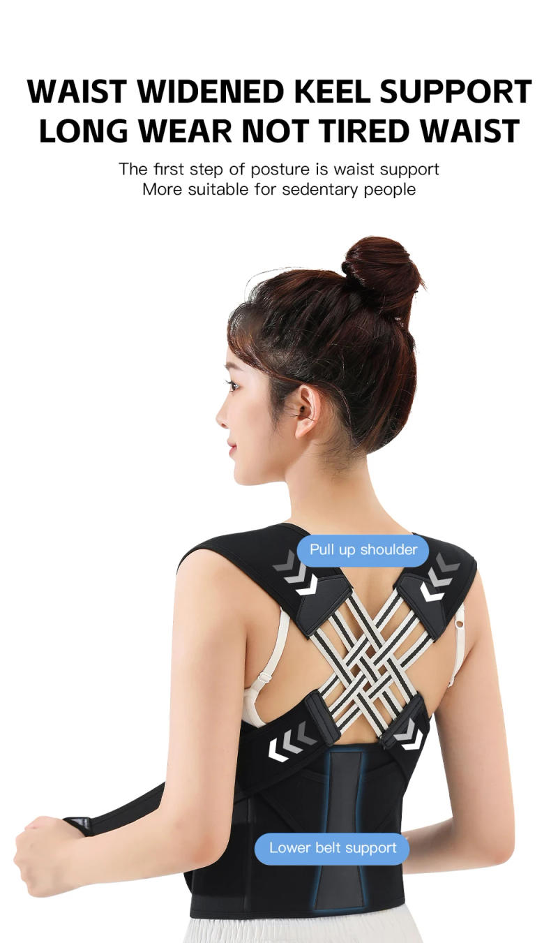Description Picture 5 of itemBack Posture Corrector Brace for Women Breathable Elastic Back Posture Correction Belt Adjustable Shoulder for Students