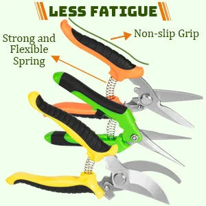 Description Picture 4 of item3 Pack Garden Pruning Shears Set Stainless Steel Scissors Clippers Pruning Snips Shears Hand Tools for Flowers Leaves Potted